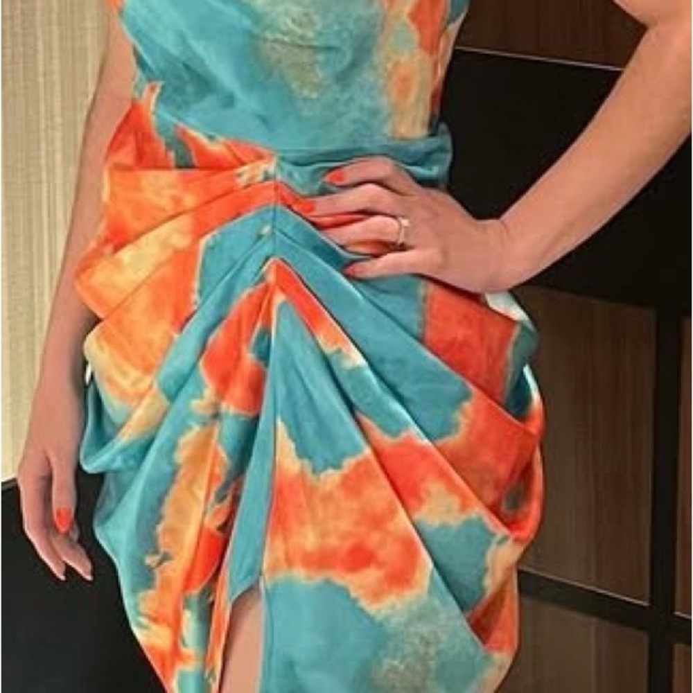 Vibrant Tie-Dye Dress